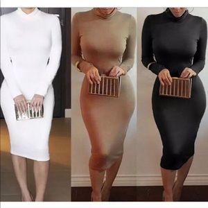 Black bodycon dress